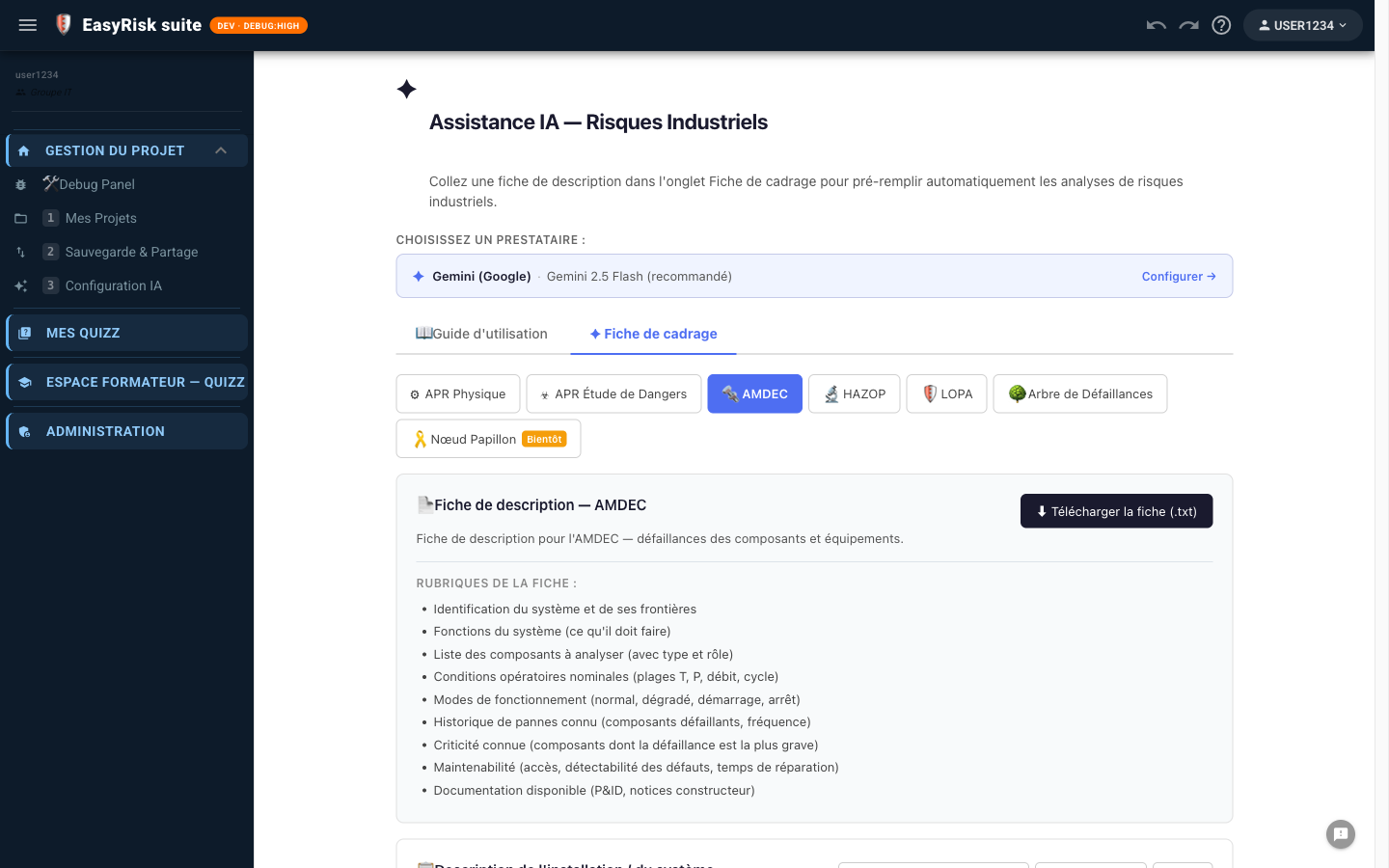 Génération en cours